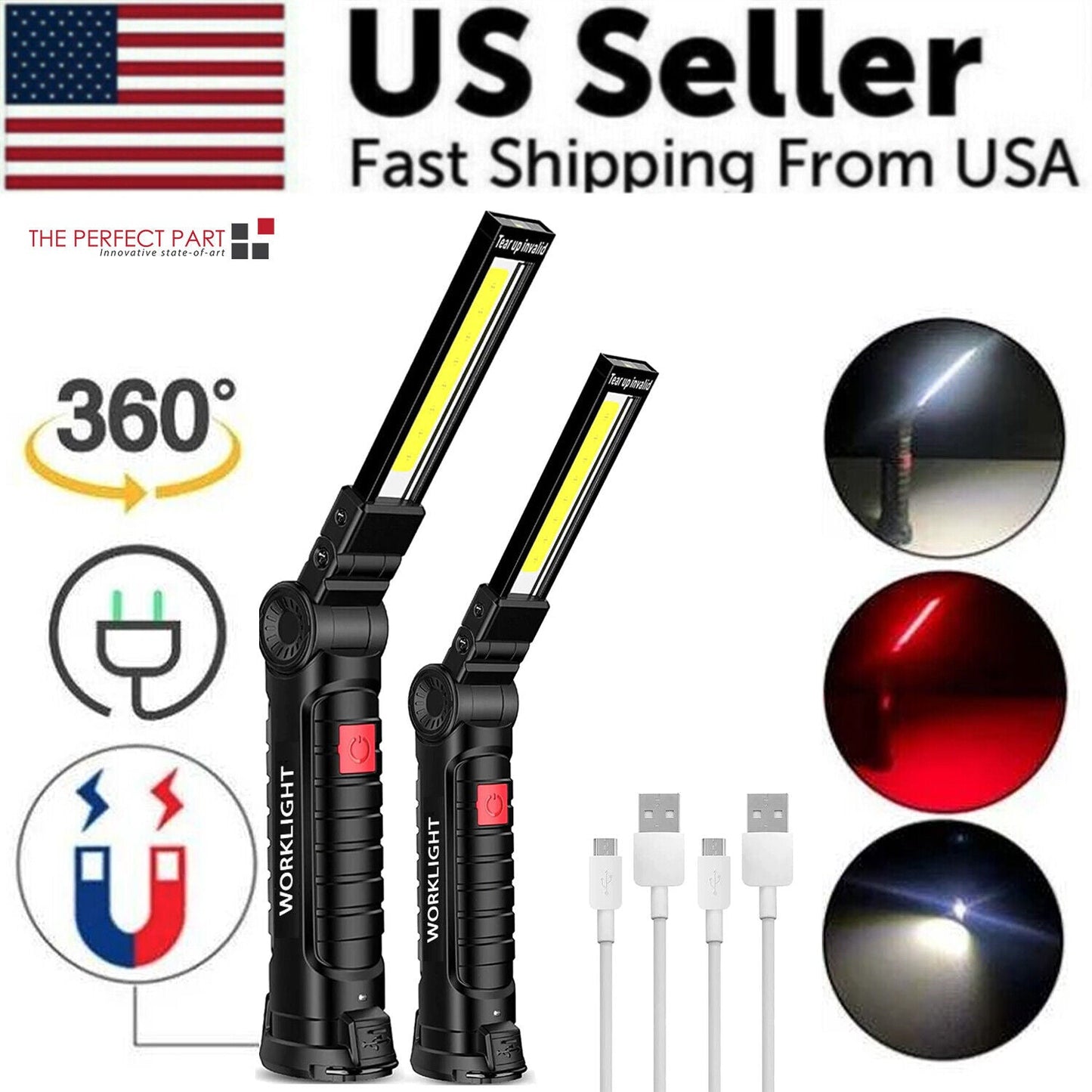 360° Rechargeable Magnetic Work Light