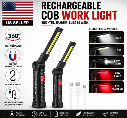 360° Rechargeable Magnetic Work Light