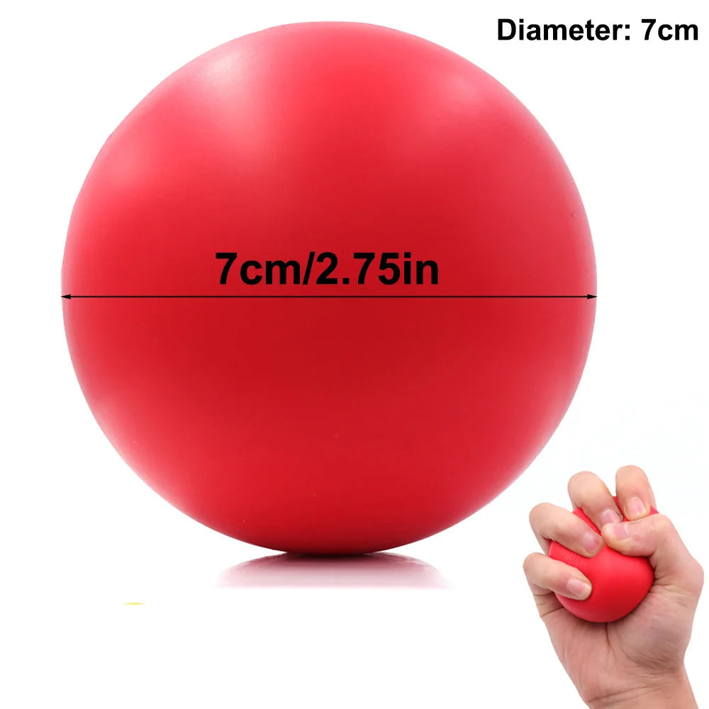 Hand Grip Strengthener, High-Quality Foam Exercise & Massage Balls for Rehabilitation & Stress Relief,2-Size Set with PU Coating
