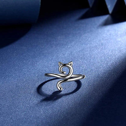 Adjustable Size Yarn Ring Cat Ears Crochet Ring Beginner Knitting Crocheting Loop Thread Wrapped Rings Tension Regulator Tool