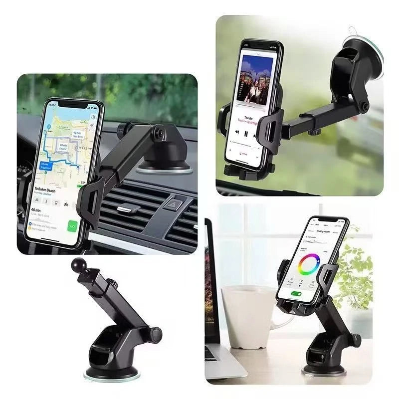 Sucker Car Phone Holder Mount Stand Suction Cup Smartphone Mobile Cell Support in Car Bracket for Iphone Xiaomi Huawei Samsung