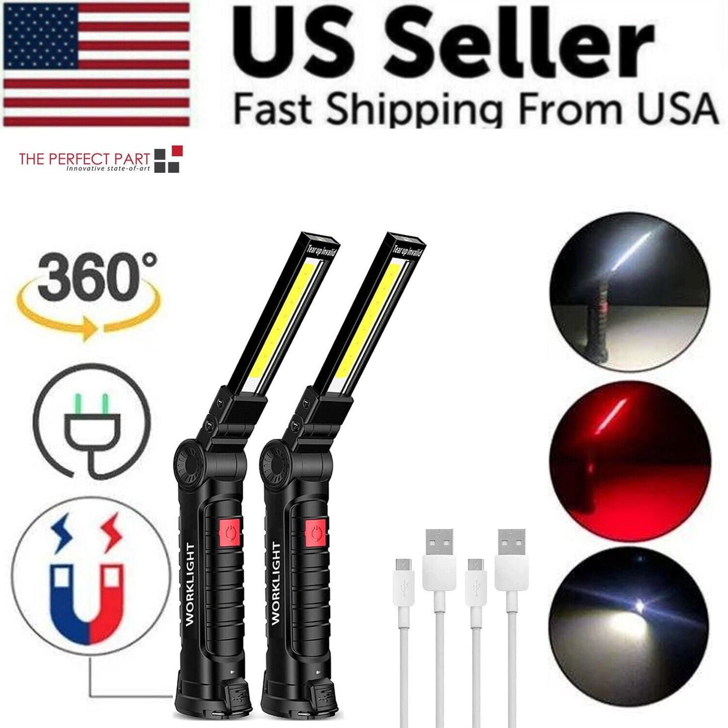 360° Rechargeable Magnetic Work Light
